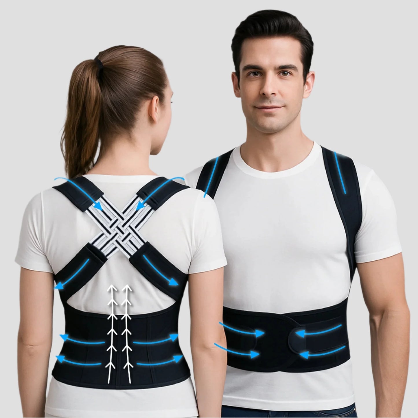 Unisex Adjustable Posture Corrector-Relieve Back Pain-Improve Posture